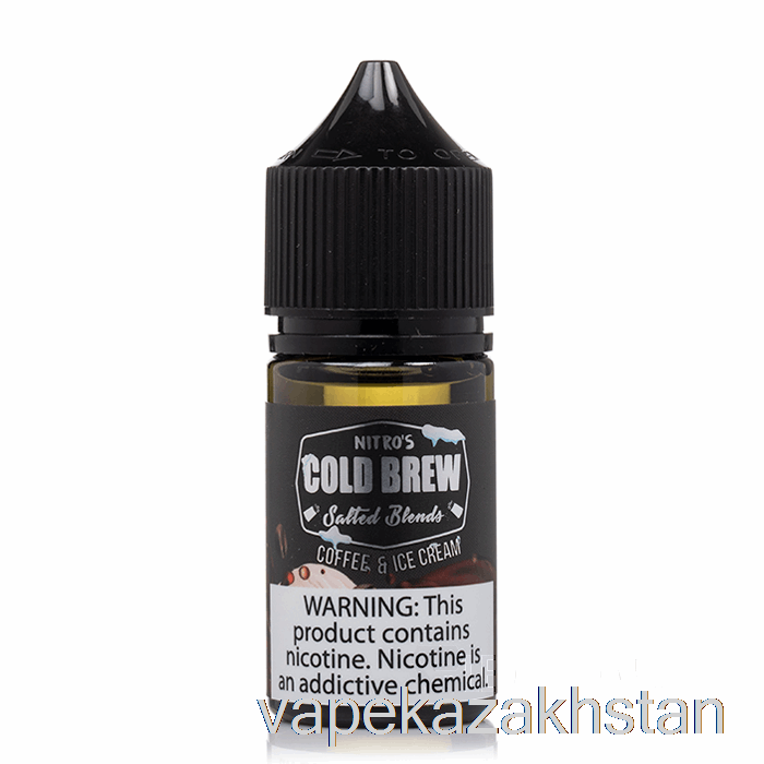 Vape Kazakhstan Coffee and Ice Cream - Nitros Cold Brew Salts - 30mL 25mg